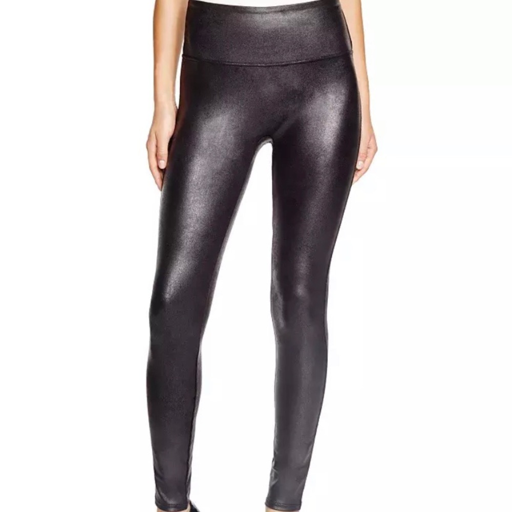 Spanx Faux Leather Leggings, black, NWT size M